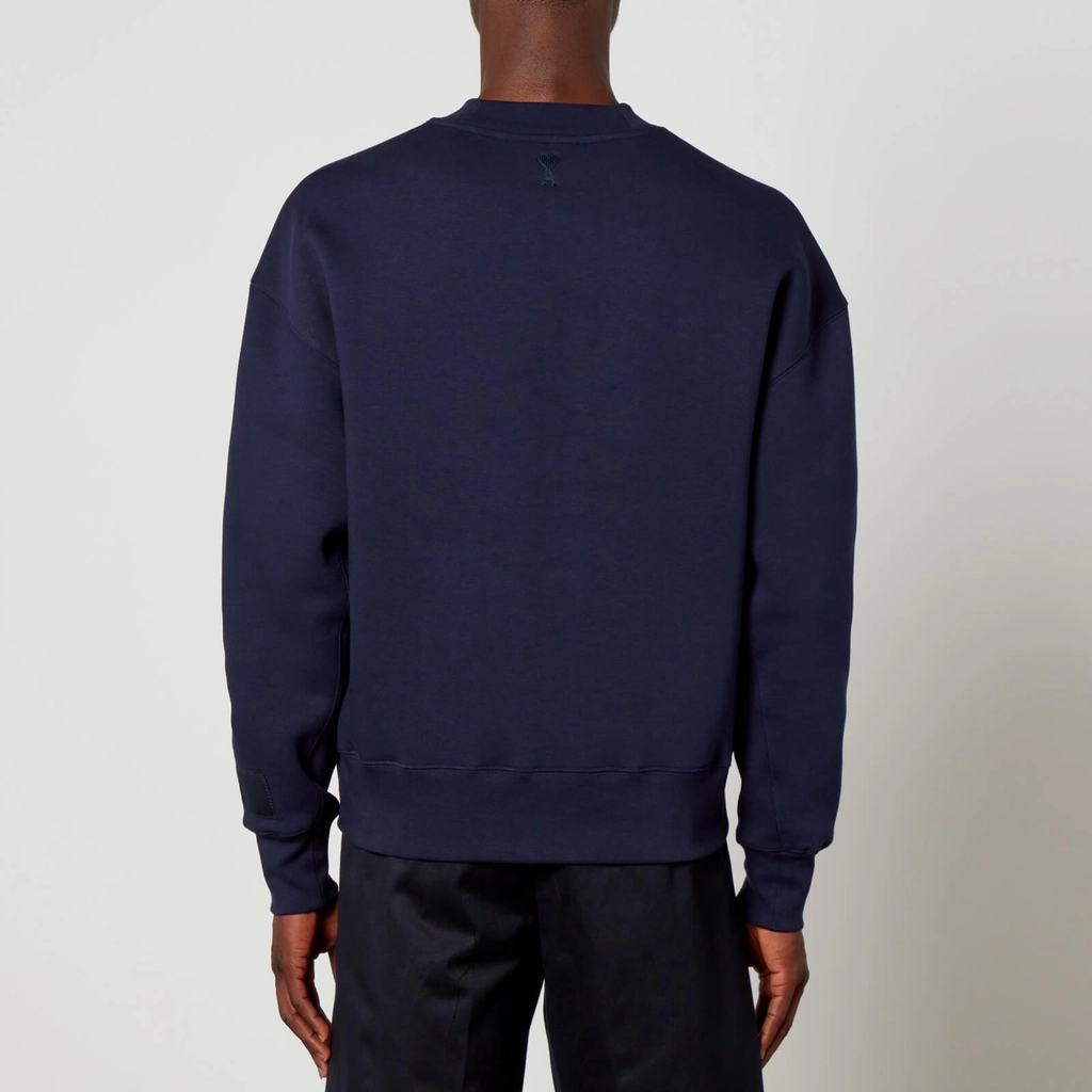 AMI Paris Logo-Appliqu d Organic Cotton-Blend Sweatshirt - S